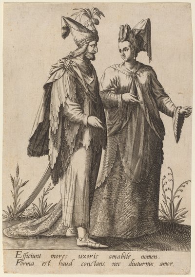 Ne vaikuttavat vaimon tapoihin..., 1597. tekijältä Robert Boissard