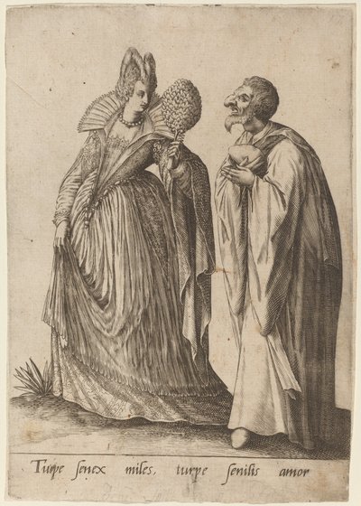 Häpeällinen vanha sotilas..., 1570-1650. tekijältä Robert Boissard