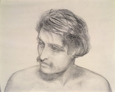 Miehen pään tutkimus (kynä paperille) tekijältä Robert Braithwaite Martineau