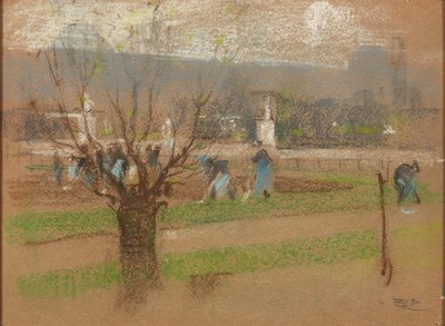 Sipulien istutus Tuileries