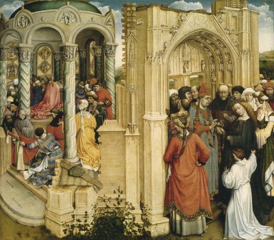 Marian ja Joosefin häät, noin 1420 tekijältä Robert Campin