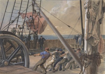 Poistuminen yhdestä suurista poijuista laukaisua varten, 2. elokuuta 1865, 1865. tekijältä Robert Charles Dudley