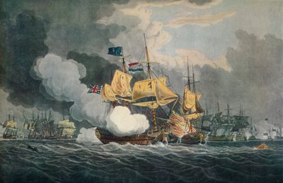 "The Battle of Camperdown", c1798, 1924 tekijältä Robert Clevely