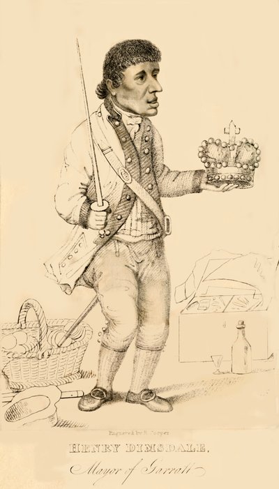 Henry Dimsdale, Garrattin pormestari, 1821. tekijältä Robert Cooper