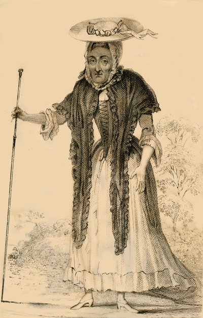 Jane Lewson, ikänsä ja erityispiirteensä vuoksi merkittävä, 1821. tekijältä Robert Cooper
