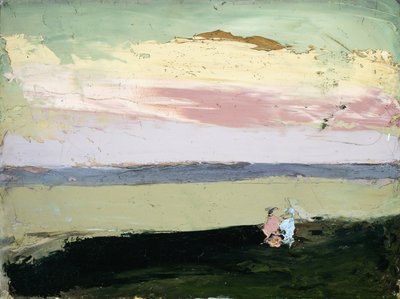Rannikkokohtaus auringonlaskun aikaan, tekijältä Robert Cozad Henri