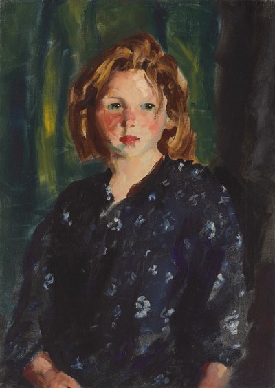 Tytön muotokuva, 1928 tekijältä Robert Cozad Henri