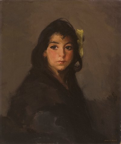 Mustalaistyttö, 1912 tekijältä Robert Cozad Henri