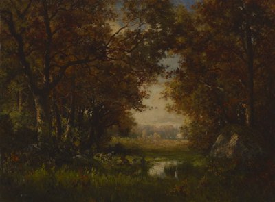 Kohtaus Fontainebleaun metsässä tekijältä Robert Crannell Minor