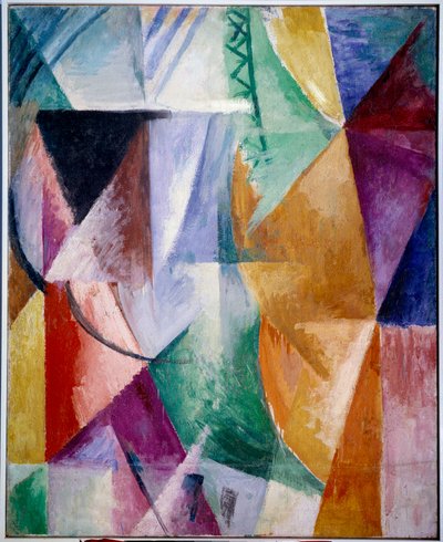 Ikkuna tai malli kolmelle ikkunalle. Robert Delaunayn (1885-1941) maalaus tekijältä Robert Delaunay