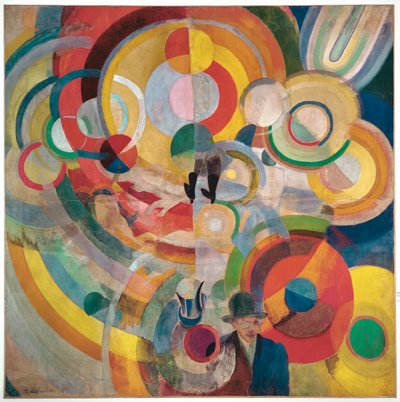 Menage de Cochon tai Manege Electrique (öljy kankaalle) tekijältä Robert Delaunay