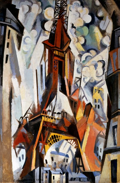 Eiffel-torni, 1910-1911 tekijältä Robert Delaunay