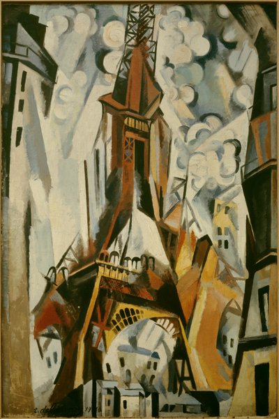Robert Delaunayn (1885-1941) maalaus Eiffel-tornista 1910. tekijältä Robert Delaunay