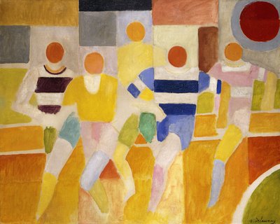 Juoksijat tekijältä Robert Delaunay