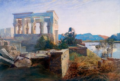 Philae, Egypti, 1800-luku tekijältä Robert Dighton