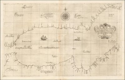 Robert Dudleyn vuonna 1646 laatima kartta läntisestä Välimerestä ja Gibraltarista. tekijältä Robert Dudley