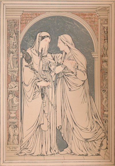 Marmorimosaiikkikuva, Baron H. De Triqueti, Pariisi, 1893. tekijältä Robert Dudley