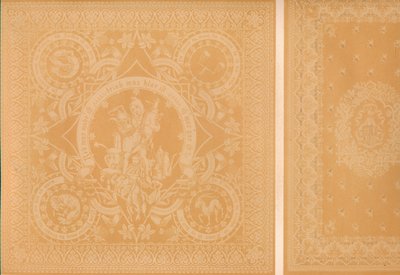 Damask Liinavaatteet, herra C. Faber, Stuttgart ja herrat Burre Bros. Dumferline, 1863 tekijältä Robert Dudley
