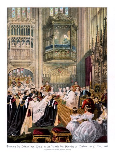 Prinsessa Alexandran ja prinssi Edwardin häät, St Georges Chapel Windsorissa, 10. maaliskuuta 1863, 1 tekijältä Robert Dudley