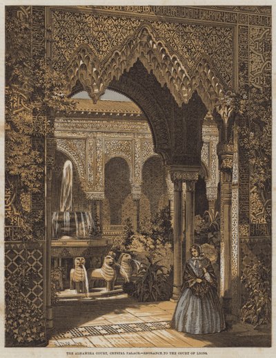 Alhambra Court, Crystal Palace, Lions Courtin sisäänkäynti tekijältä Robert Dudley