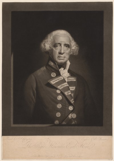 Richard, Earl Howe, 1794. tekijältä Robert Dunkarton