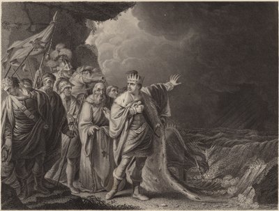 Canute nuhtelee hovimiehiä tekijältä Robert Edge Pine