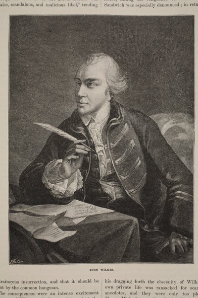 John Wilkes, kuvitus julkaisusta "Cassell