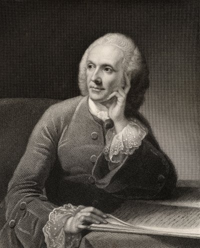 William Hunter, kaiverrettu J. Thompson, "The National Portrait Gallery, Volume II", julkaistu noin 1820 tekijältä Robert Edge Pine