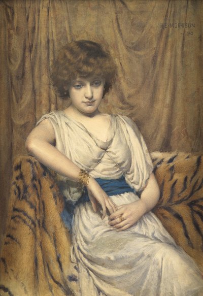 Nuori kreikkalainen, 1890 (wc paperilla) tekijältä Robert Edward Morrison
