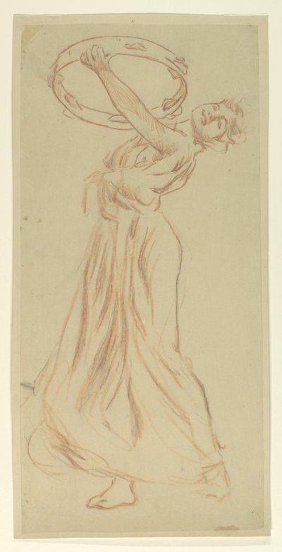Study for Girl with Tambourine, "Vintage Festival", Mendelssohn Glee Club, New York tekijältä Robert Frederick Blum