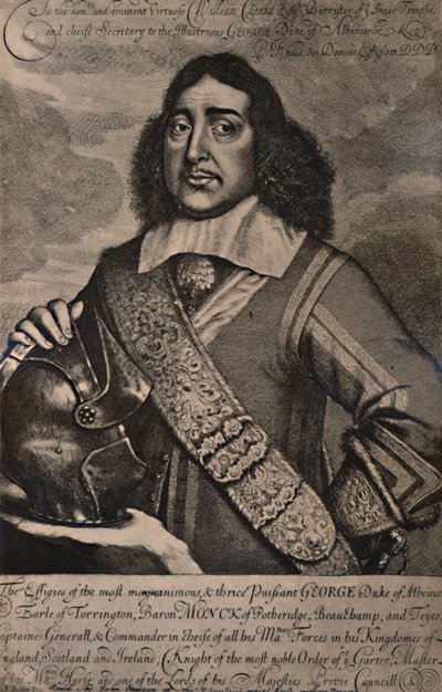 George Monck, Albemarlen ensimmäinen herttua, englantilainen sotilas ja valtiomies, 1600-luku 1894 tekijältä Robert Gaywood