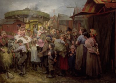 Kylän karnevaali Hei! Moi! Moi! 1890-luku tekijältä Robert Gemmell Hutchison