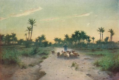 Goshenin maassa - Ilta, c1880, 1904 tekijältä Robert George Talbot Kelly