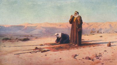 Rukous autiomaassa, c1880, 1904 tekijältä Robert George Talbot Kelly