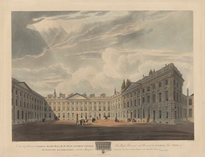 Peckwater Quadrangle, Christ Church, Oxford tekijältä Robert Havell