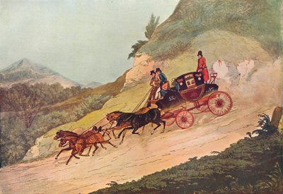 Royal Mail Coach, 1800-luku, 1907 tekijältä Robert Havell