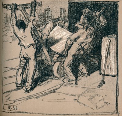 "Louhosmiehet", c1900 1902 tekijältä Robert Hermann Sterl