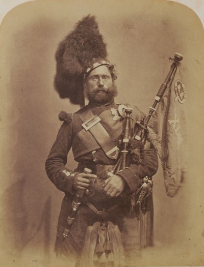 Piper David Muir, 42. Highlanders (musta kello) tekijältä Robert Howlett