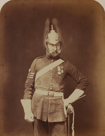 Kersanttimajuri Stewart, 5. (Walesin prinsessa Charlotte) Dragoon Guards tekijältä Robert Howlett