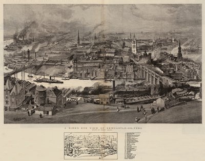 Lintuperspektiivistä Newcastle-on-Tynestä tekijältä Robert Jobling