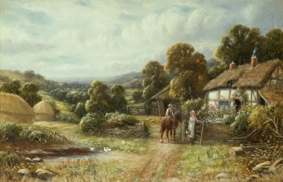 Surrey Cottage (öljy kankaalle) tekijältä Robert John Hammond