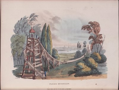 Lentävä vuori Montagnes Russes Pikku-Venäjällä, 1815 tekijältä Robert Johnston