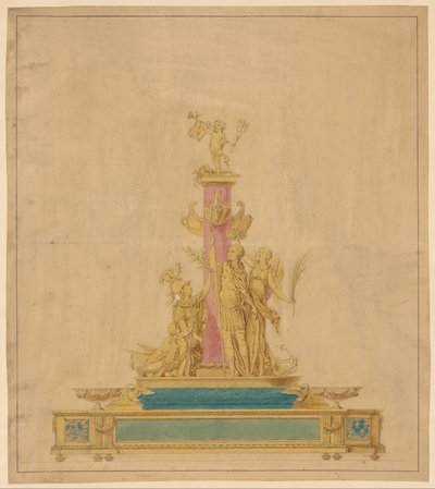 Inkstand -piirustus tekijältä Robert Joseph Auguste