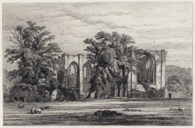 Furness Abbey (etsaus) tekijältä Robert Kent (after) Thomas
