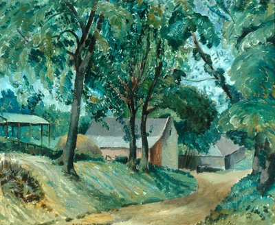 Cotswold Farm, n. 1934-35 (öljy aluksella) tekijältä Robert Kirkland Jamieson