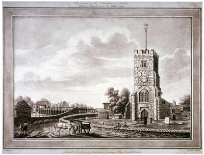 Church of St Mary, Putney, Wandsworth, Lontoo, 1783. tekijältä Robert Laurie