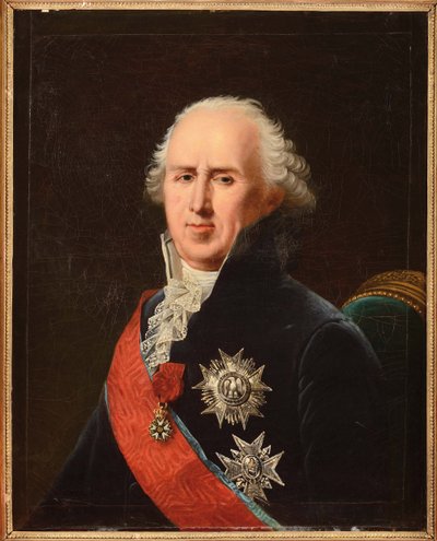 Muotokuva Charles-Francois (Charles Francois) Lebrunista (1739-1824), Plaisancen herttuasta, Lefevre, Robert (1756-1830). öljy kankaalle tekijältä Robert Lefevre