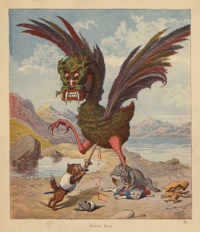The Kitten Pilgrims: Griffin Rage (väri litho) tekijältä Robert Michael Ballantyne