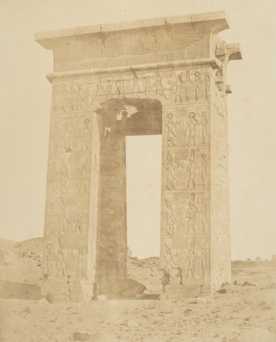 Ptolemaios Filomederin portti, eKr. 180, Karnac, n. 1856. tekijältä Robert Murray.
