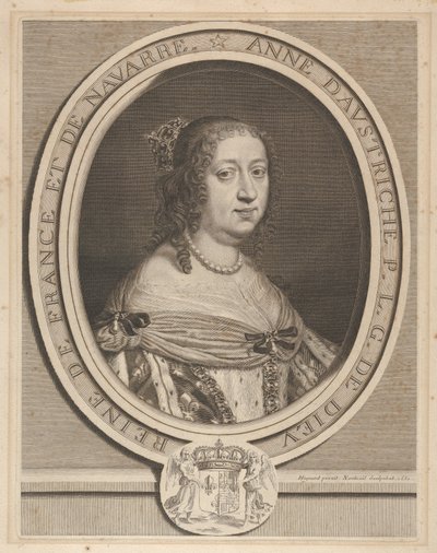 Itävallan Anna, 1660. tekijältä Robert Nanteuil